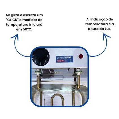 Imagem de Fritadeira Elétrica Industrial Profissional Cuba 5L - Desmontável