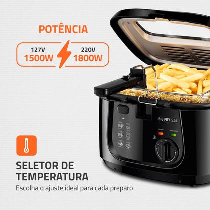 Imagem de Fritadeira Elétrica Mondial Big Fry 2,5L FT07