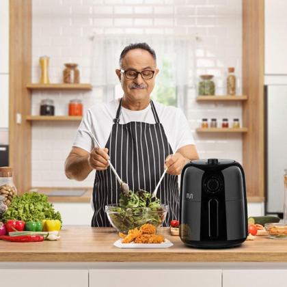 Imagem de Fritadeira Elétrica sem óleo Air Fryer 127V 3,5L 1350W Preta Multi - GO215