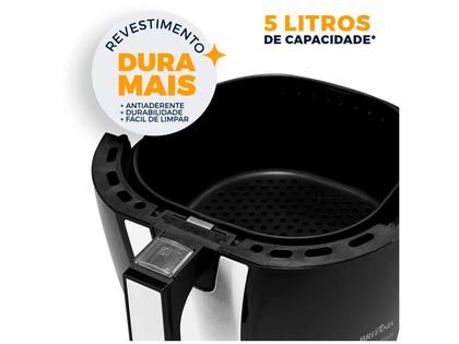 Imagem de Fritadeira Elétrica sem Óleo/Air Fryer Britânia BFR40PI Preto 4,35L com Timer