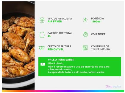 Imagem de Fritadeira Elétrica sem Óleo/Air Fryer Mondial