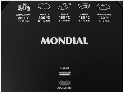Imagem de Fritadeira Elétrica sem Óleo/Air Fryer Mondial Pratic AF-35-BF Preta 3,5L com Timer