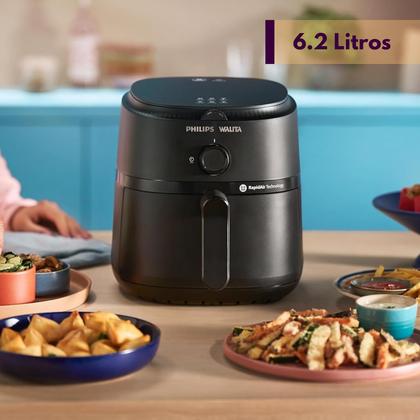 Imagem de fritadeira eletrica sem óleo fritadeira airfray NA130 127V