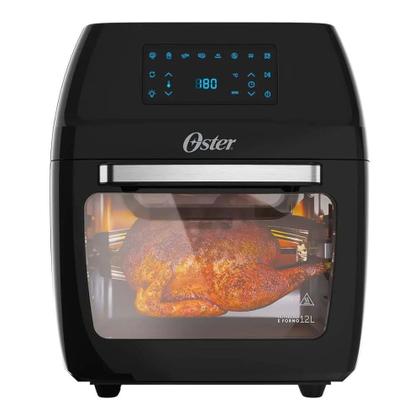 Imagem de Fritadeira Elétrica sem Oléo Oven Fryer 3 em 1 Oster 12L 1800W  OFRT780 - 220V / Timer / Preto / 9 Funções / Display Digital / 6 Acessórios