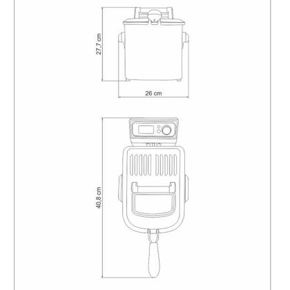Imagem de Fritadeira Elétrica Tramontina by Breville Smart em Aço Inox 7 Funções 4 L 220V 69160012