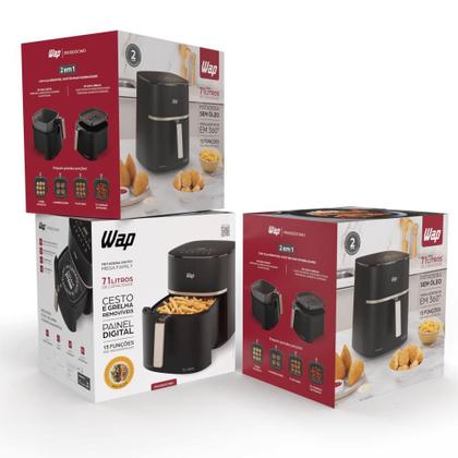 Imagem de Fritadeira Elétrica WAP Air Fryer Mega Family Digital 7,1L
