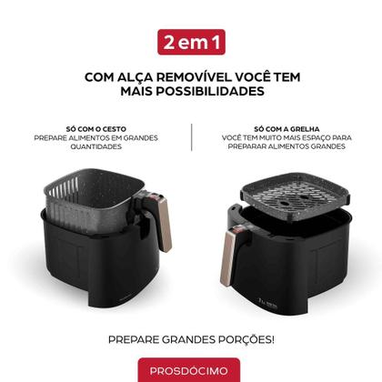 Imagem de Fritadeira Elétrica WAP Air Fryer Mega Family Digital 7,1L