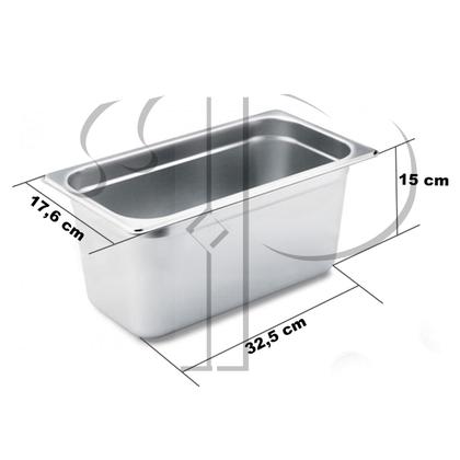 Imagem de Fritadeira Industrial Elétrica 12 L 3 Cubas 6000W Aço Inox