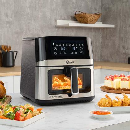 Imagem de Fritadeira Inox DiamondTech Oster 7,5L com Visor Transparente