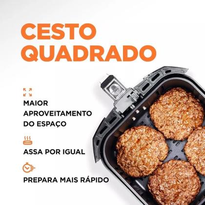 Imagem de Fritadeira Mondial Sem Óleo Air Fryer Af-55i 5,5l Preto e Inox 127V