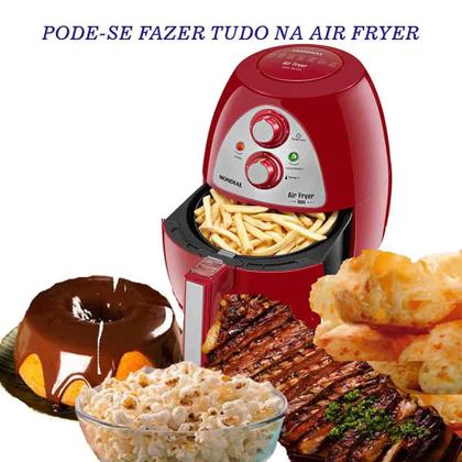 Imagem de Fritadeira Sem Óleo Air Fryer 4L Mondial AF14-4L vermelha