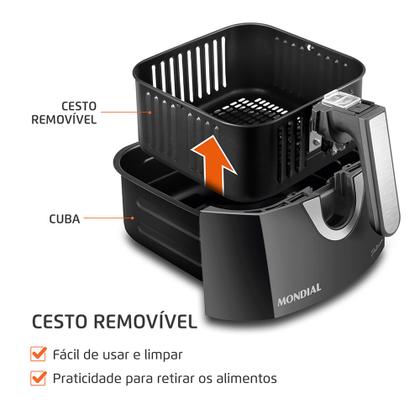 Imagem de Fritadeira Sem Óleo Air Fryer 4L Mondial AFN-40-PI