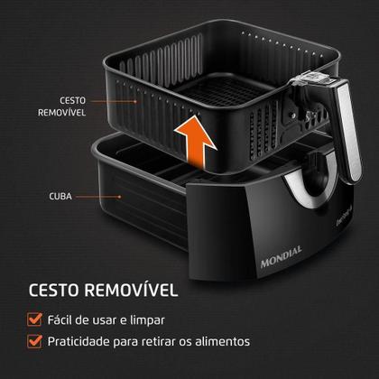 Imagem de Fritadeira Sem óleo Air Fryer 6 Litros Afn-60-bi 127v