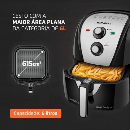 Imagem de Fritadeira Sem óleo Air Fryer 6 Litros Afn-60-bi 127v