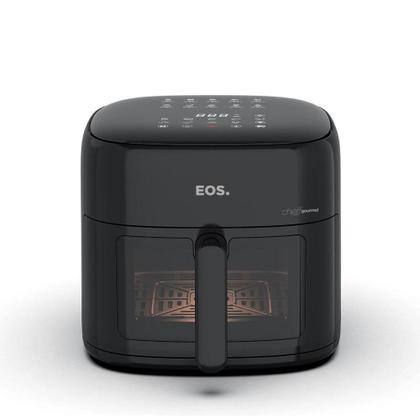 Imagem de Fritadeira Sem Óleo Air Fryer EOS Chef Gourmet 6.2 Litros Compacta Digital Preto EAF60P 220V