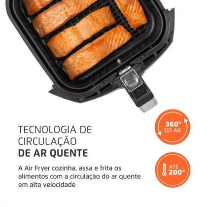 Imagem de Fritadeira Sem Óleo Air Fryer Mondial 4 Litros 1500w Preto 127V