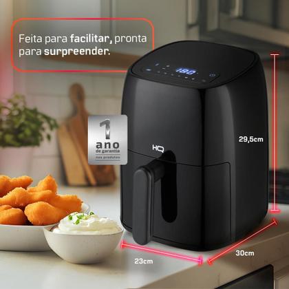 Imagem de Fritadeira Sem Óleo AirFryer HQ 4,8 litros Digital Preto HQ-AF4.8LDP