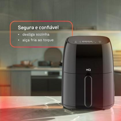Imagem de Fritadeira Sem óleo Airfryer HQ Digital Preto 4,8L 110V