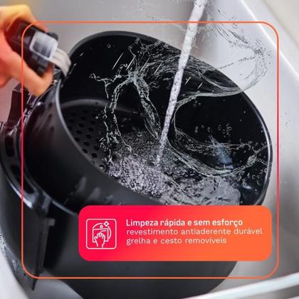 Imagem de Fritadeira Sem óleo Airfryer HQ Digital Preto 5L HQ-AF5LDP2 220V