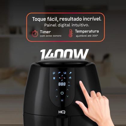 Imagem de Fritadeira Sem óleo Airfryer HQ Digital Preto 5L HQ-AF5LDP2 220V