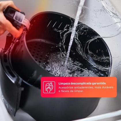 Imagem de Fritadeira Sem Óleo Airfryer Oven HQ 5 Em 1 12 Litros Digital Com Visor Preta HQ-AFO12LDVG 220V