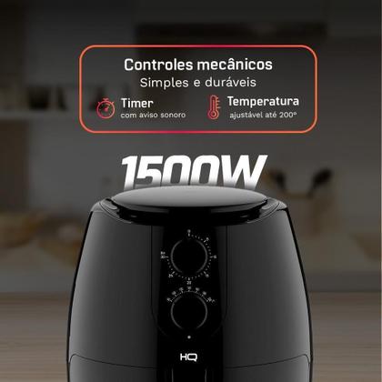 Imagem de Fritadeira Sem óleo HQ Airfryer 5L Preto HQ-AF5LMP 110V