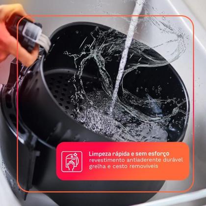 Imagem de Fritadeira Sem óleo HQ Airfryer 5L Preto HQ-AF5LMP 110V