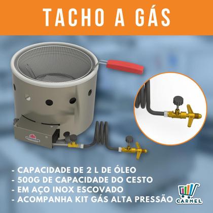 Imagem de Fritadeira Tacho A Gás 3 Litros Com Cesto PR-310G Progás