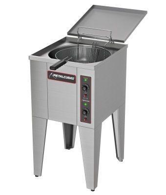 Imagem de Fritador Água Óleo 1 Cuba Metalcubas Fao1cr Elétrico