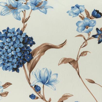 Imagem de Fronha 180 Fios 70cm x 50cm com Aba Estampada Algodão Avulsa Floral Jornal Geométrica