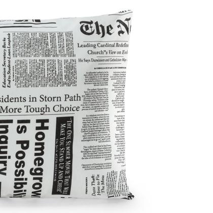 Imagem de Fronha 180 Fios 70cm x 50cm com Aba Estampada Algodão Avulsa Floral Jornal Geométrica