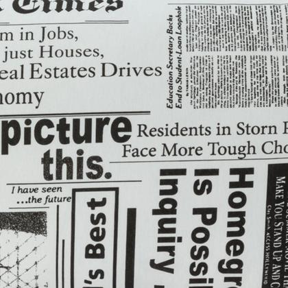 Imagem de Fronha 180 Fios 70cm x 50cm com Aba Estampada Algodão Avulsa Floral Jornal Geométrica