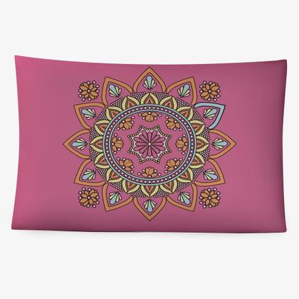 Imagem de Fronha 70 X 50 Avulsa Capa Para Travesseiro Envelope Mandala
