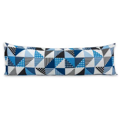 Imagem de Fronha Avulsa 1,30x40 Ziper Percal 180 Fios Estampada Decorativa