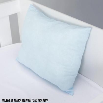 Imagem de Fronha Avulsa Papi Lisa Azul-Claro 40Cm X 28Cm - Papi Mami