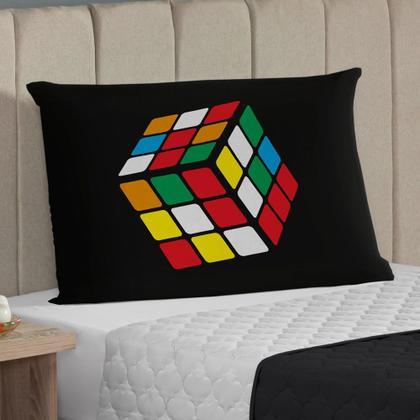 Imagem de Fronha Avulsa Para Travesseiro Estampada 70cm x 50cm Decorativa Digital com Zíper Cama Capa