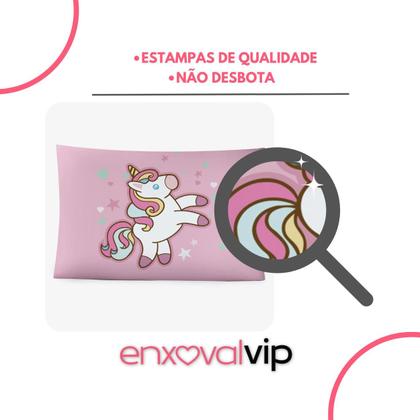 Imagem de Fronha Avulsa Para Travesseiro Estampada 70cm x 50cm Decorativa Digital com Zíper Cama Capa
