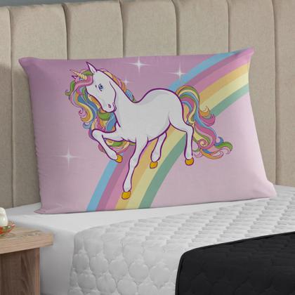 Imagem de Fronha Avulsa Para Travesseiro Estampada 70cm x 50cm Decorativa Digital com Zíper Cama Capa