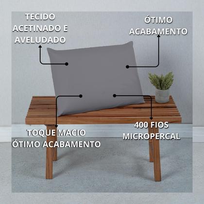 Imagem de Fronha Avulso 400 Fios Toque Aveludado Extra Macio Capa de Travesseiro