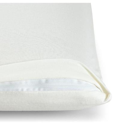 Imagem de Fronha Capa de Travesseiro Protetora Kit 2 unidades Com Zíper 100 Algodão Malha Importada