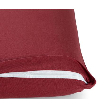 Imagem de Fronha Capa de Travesseiro Protetora Kit 2 unidades Com Zíper 100 Algodão Malha Importada