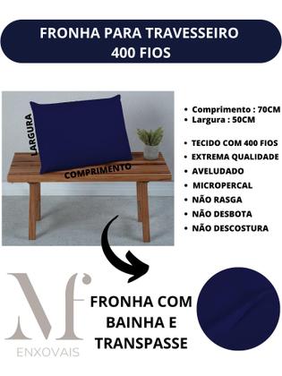 Imagem de Fronha de Travesseiro 400 Fios Avulso Toque Aveludado Lindo e Macio