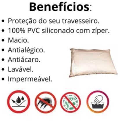 Imagem de Fronha Impermeavel Siliconizada Senior Care c/ Ziper