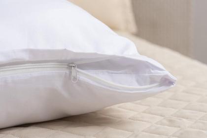 Imagem de Fronha Para Travesseiro De Corpo 1,5M Algodão Branco Zíper