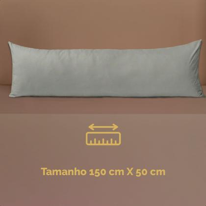 Imagem de Fronha para Travesseiro de Corpo Xuxão 150x50 cm Micropercal 200 Fios Conforto Proteção e Durabilidade