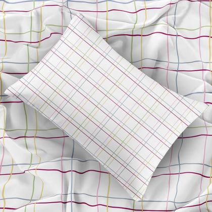 Imagem de Fronha Travesseiro Jolitex Toque De Seda Estampado Avulso 50x70cm