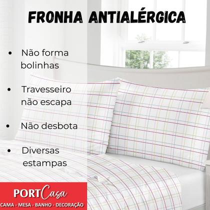 Imagem de Fronha Travesseiro Jolitex Toque De Seda Estampado Avulso 50x70cm