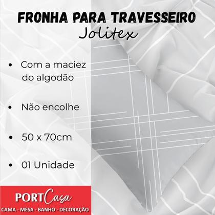 Imagem de Fronha Travesseiro Jolitex Toque De Seda Estampado Avulso 50x70cm