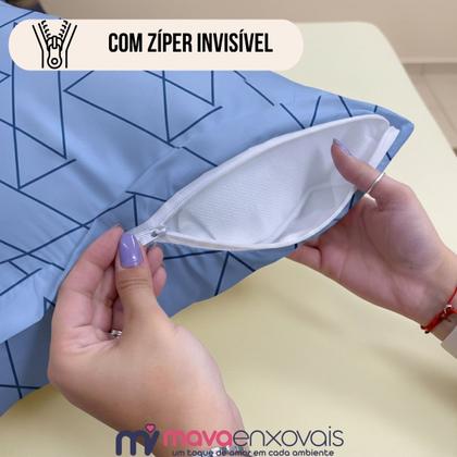 Imagem de Fronha Xuxão Travesseiro de Corpo 400 Fios Capa Almofada c/ Zíper Estampado