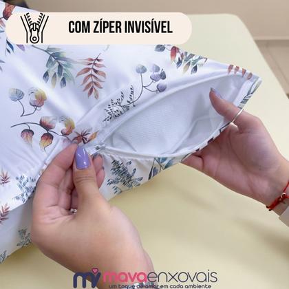 Imagem de Fronha Xuxão Travesseiro de Corpo 400 Fios Capa Almofada c/ Zíper Estampado